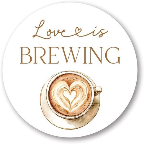 ملصقات Love is Brewing - مجموعة من 40 قطعة in Kuwait