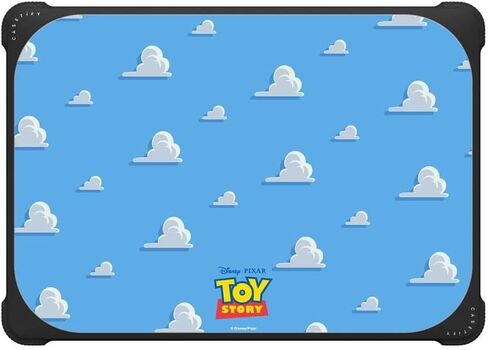 حافظة CASETiFY Bounce MacBook Pro 13 بوصة (M1 / M2 / Intel) [Toy Story Colab/تصميم زاوية حماية محسّن/فتحات تهوية/قبضة مضادة للانزلاق] - ورق حائط Andy's - أسود شفاف in Saudi Arabia