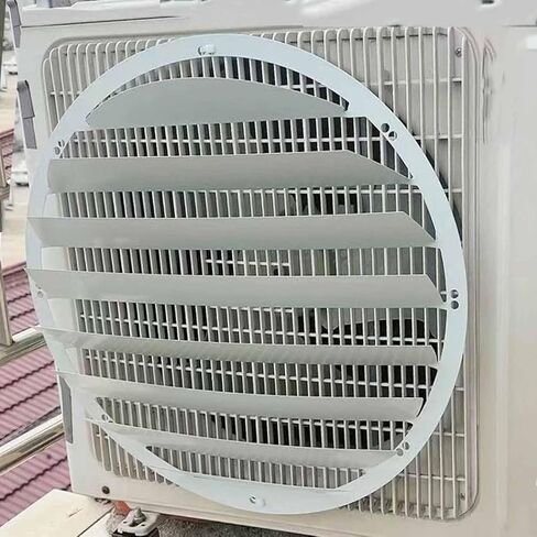 24in Outdoor AC Deflector Cover - Universal Stainless Steel Wind Baffle, Anti-Direct Blowing Shield for Compressor & Condenser Units, Heat Dissipation Grille Fence (No Tools Installation) in Saudi Arabia