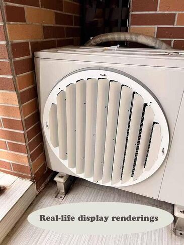 24in Outdoor AC Deflector Cover - Universal Stainless Steel Wind Baffle, Anti-Direct Blowing Shield for Compressor & Condenser Units, Heat Dissipation Grille Fence (No Tools Installation) in Saudi Arabia