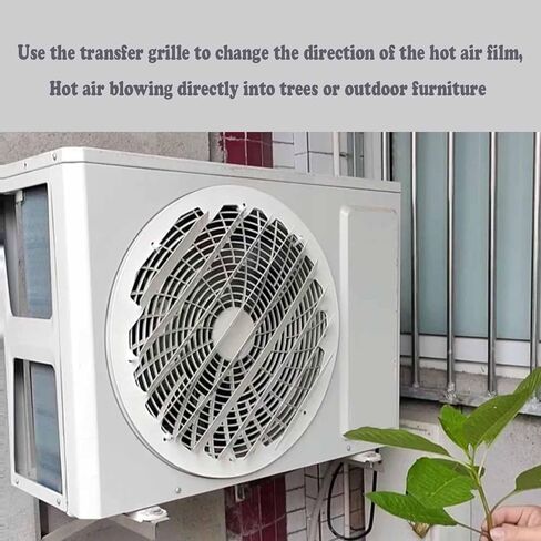24in Outdoor AC Deflector Cover - Universal Stainless Steel Wind Baffle, Anti-Direct Blowing Shield for Compressor & Condenser Units, Heat Dissipation Grille Fence (No Tools Installation) in Saudi Arabia
