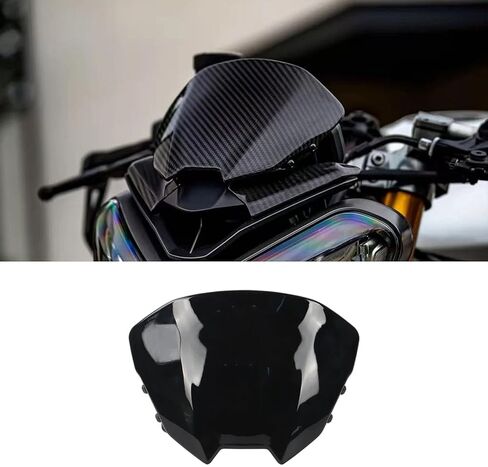 لـ Street Triple 765RS 2025 2024 2023 دراجة نارية جديدة أمامية للزجاج الأمامي وواقي شاشة الرياح ودرع عاكس للشارع ثلاثي 765rs ملحقات (أسود غير لامع) in Saudi Arabia