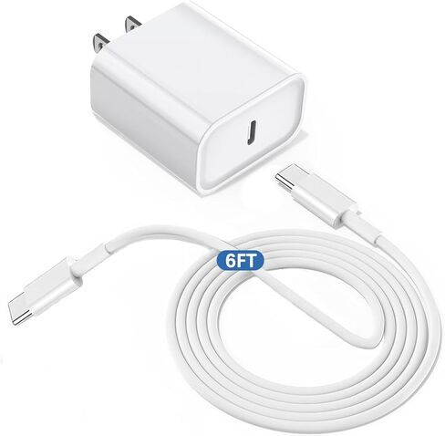Charger for iPad 10th Charger,Type C Fast Charging Wall Charger Adapter USB C Charger Block 6FT USB-C to C Cable for iPad Pro 12.9/11 in 2022/2021/2020/2018,iPad Air 4th/5th 10.9",iPad Mini 6th Gen in Kuwait