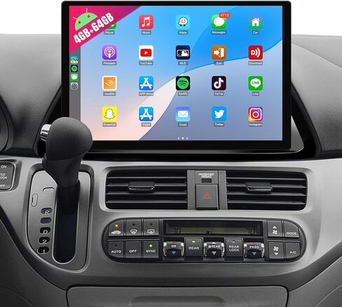 Leadfan Car Play Radio for Honda Odyssey 2005 2006 2007 2008 2009 2010 Car Stereo Apple Carplay & Android Auto, 10.1" Touch Screen for Odyssey GPS Navigation WiFi BT FM/RDS Receiver Rear Camera MIC in Saudi Arabia