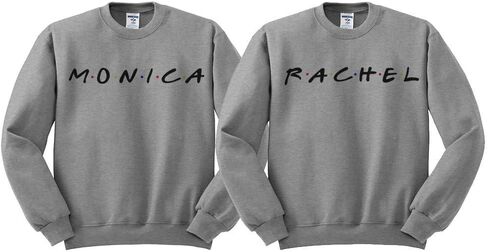 Monica and Rachel BFF Duo Sweatshirt Grey in Saudi Arabia