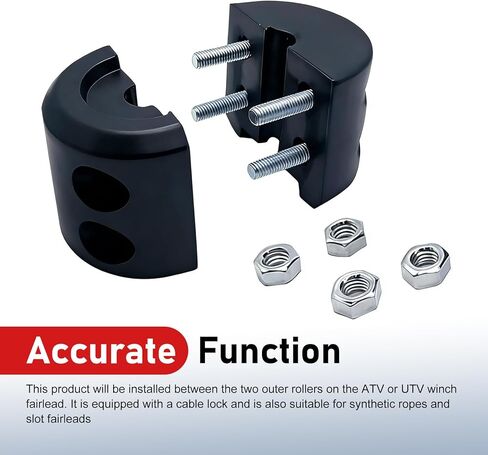 1PC Winch Stopper, Winch Cable Hook Stopper, Rubber Anti-bounce Line Protector with Hardware, Prevents Fraying for Synthetic & Steel Rope, Universal for ATV UTV Truck Jeep SUV Winches (Black) in Saudi Arabia