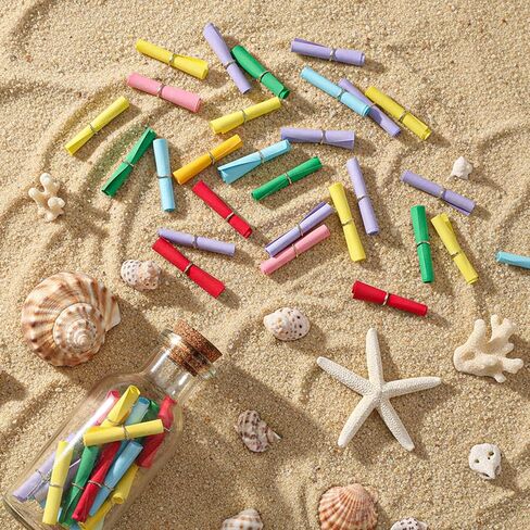 150 PCS Mini Scroll Paper Colorful Lucky Wish Paper Wish Letter Paper Roll Writable Message Papers for Birthday Anniversary Valentine Wish Bottles Wedding Gifts Decor in Saudi Arabia