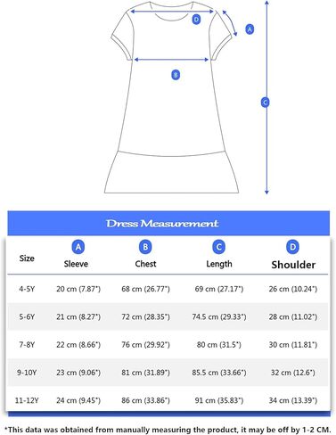 Sky Blue Girls Short Sleeve Dress, Summer Casual Bowknot Lightweight Kids Skirt for Birthday Party Vacation 2–7Y in Saudi Arabia