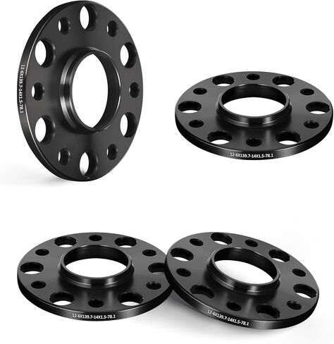 EVIL ENERGY 6x5.5 Wheel Spacers 12 mm Compatible with Chevy Silverado 1500 2019-2021, 6x139.7 mm Hubcentric with Lip 6 Lugs 78.1 mm Hub Bore Unequipped with Bolts Black in Saudi Arabia