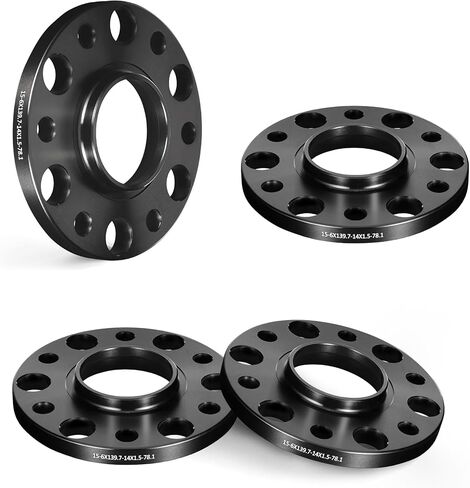 EVIL ENERGY 6x5.5 Wheel Spacers 12 mm Compatible with Chevy Silverado 1500 2019-2021, 6x139.7 mm Hubcentric with Lip 6 Lugs 78.1 mm Hub Bore Unequipped with Bolts Black in Saudi Arabia