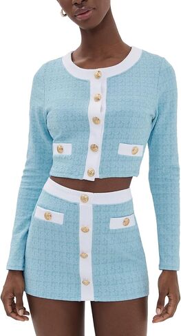 L'AGENCE Women's Adaline Colorblock Chic Swim Cardigan in Saudi Arabia