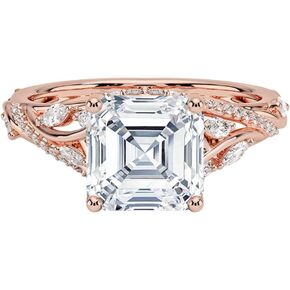 2 CT Twisted Vine Diamond Wedding Anniversary Engagement Ring 10k 14k 18k Gold & 925 Sterling Silver Solitaire Moissanite Ring Valentine Gift For Her in Saudi Arabia