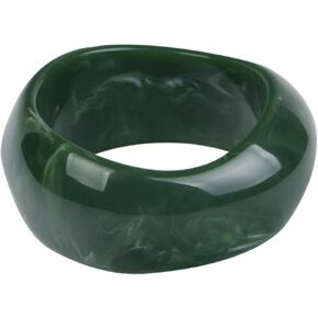 Resin Wide Chunky Irregular Geometric Bangle Bracelets Colorful Acrylic Simple Bracelets for Women in Kuwait