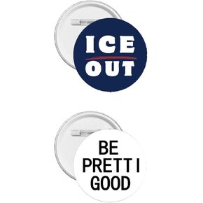 ICE OUT For Good Pin، كن جيدًا جدًا، دبوس طية صدر السترة، شارة اقتباس جمالية بسيطة، سترات رسالة إيجابية مضحكة، حقائب الظهر، القبعات، إكسسوارات الهدايا والمجوهرات in Kuwait