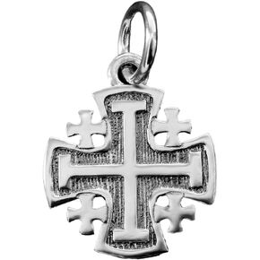 925 Sterling Silver Jerusalem Cross Pendant Symbol Potent Spirit Charm Crusader Cross Five-Fold Potent Christian Fit Necklace Bracelet in Saudi Arabia