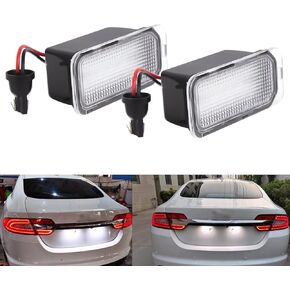x xotic tech زوج مصابيح LED للوحة الترخيص خالية من الأخطاء متوافقة مع Ford Edge CMAX Ranger أو Jaguar XJ XF، 18-SMD Xenon White (استبدال الجزء # 6M2Z13550A 6M2Z-13550-A C2D16179 FO2875100) in Kuwait
