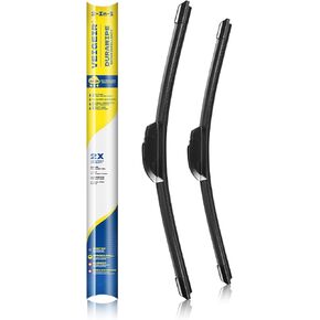 26 بوصة - 2 حزمة شفرات ممسحة الزجاج الأمامي لسيارتي العالمية J / U هوك الجبهة OEM جودة استبدال شفرات السيارات 2 حزمة in Kuwait