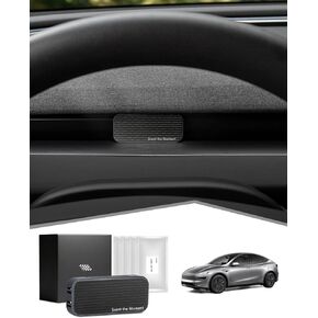 محول معطر هواء للسيارة لطراز تيسلا 3 هايلاند/موديل واي جونيبر، موزع عطر هواء من خليط معدني في فتحة التهوية مع 4 روائح عبوات عطر تدوم طويلاً (مطلي بالكروم الأسود) in Kuwait