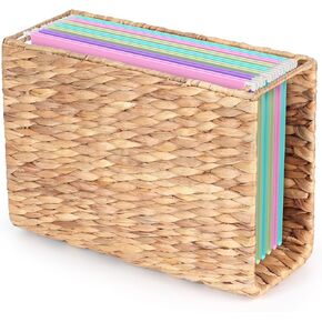 Hanging File Desk Organizer, File Folder Organizer with Handle for Letter Size, Portable Hanging Filing Box for Home Office Document Storage (Option 1) in Saudi Arabia