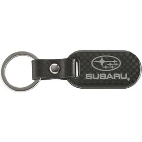 Subaru Logo Carbon Fiber Keychain Crosstreck Impreza Legacy Outback Forester Brz WRX Ascent Solterra Uncharted Trailseeker SOA342L155 Genuine OEM in Kuwait