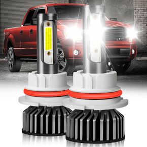 Fit For Ford F150 2004-2014 lights with Fan, 800% Super Bright Hi Lo Beam Light Bulbs, Plug and Play, 6500K Cool White 36000LM, Pack of 2 in Saudi Arabia