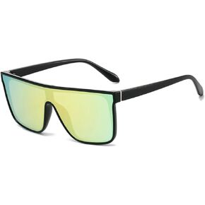 Fashion Square Outdoor Sports Men Sunglasses Vintage Mirror Women Shades Uv400 in Saudi Arabia