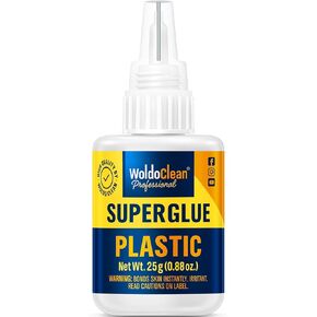 Super Glue for Plastic 25g for Instant Strength - Waterproof, Heat-Resistant, Clear Glue with Precise Nozzle in Kuwait