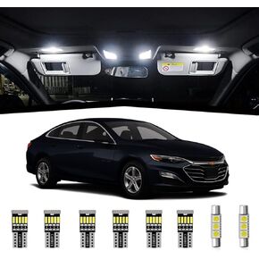 AWALITED 12pcs Chevy Malibu Interior LED Lights Kit Super Bright LED Map Dome Light Bulbs Replacement for 2013 2014 2015 2016 2017 2018 2019 2020 Chevrolet Chevy Malibu all models in Kuwait