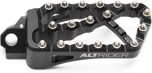 AltRider Adventure II Foot Pegs Compatible With Honda CRF1100 Africa Twin/ADV Sports - Heavy Duty Design - Boot Friendly, High Traction Cleats for Stability & Grip - Adjustable Camber & Height - Black in Saudi Arabia