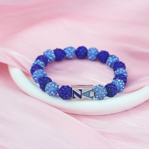 Greek Sorority Bracelet for Women Zetaa Amicaea Gift 1948 ZA Bead Bracelet Sorority Gift for Soror Sister in Saudi Arabia