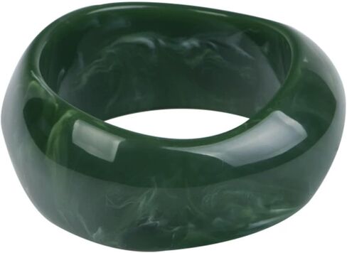 Resin Wide Chunky Irregular Geometric Bangle Bracelets Colorful Acrylic Simple Bracelets for Women in Kuwait