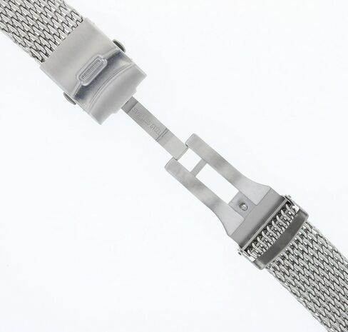 Ewatchparts 18-20-22-24mm Heavy Shark Mesh Watch Band Bracelet Stainless Steel With Deployment Clasp Compatible With Seiko Kinetic in Saudi Arabia