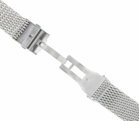Ewatchparts 18-20-22-24mm Heavy Shark Mesh Watch Band Bracelet Stainless Steel With Deployment Clasp Compatible With Seiko Kinetic in Saudi Arabia