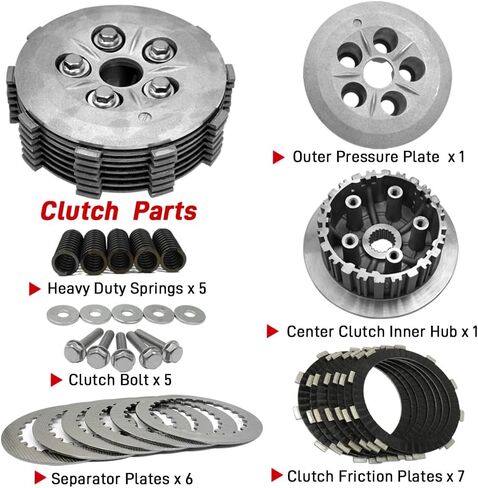 400EX طقم القابض وقرص الاحتكاك الصلب ولوحة ضغط المحور لهوندا Sportrax 400 TRX400EX 1999 2000 2001 2002 2003 2004 فلتر الزيت TRX 400ex in Saudi Arabia