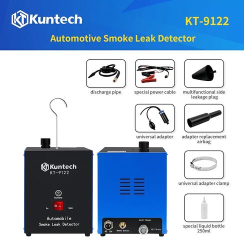 Automotive Smoke Machine Built-in Air Pump, 12V DC Smoke Leak Detector for Pipe System, EVAP System, Fuel Leakage, Leakage Diagnostic Tester in Kuwait