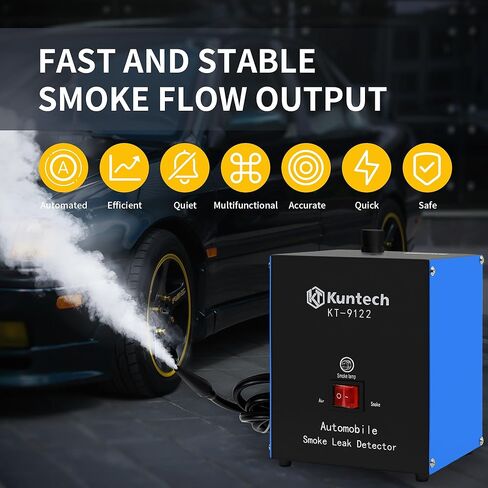 Automotive Smoke Machine Built-in Air Pump, 12V DC Smoke Leak Detector for Pipe System, EVAP System, Fuel Leakage, Leakage Diagnostic Tester in Kuwait