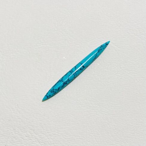 Turquoise Crystal Tribal Septum Spike, 14g to 1/2 inch, Custom Sizes Available in Kuwait