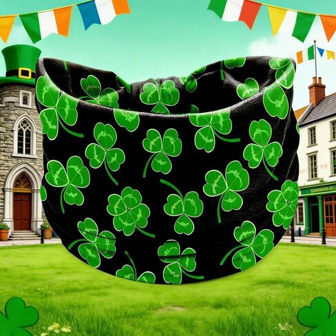 St. Patrick's Day Headband Shamrock Sweatbands Yoga Running Sports Hairband Workout Headband Turban for Women Men in Saudi Arabia