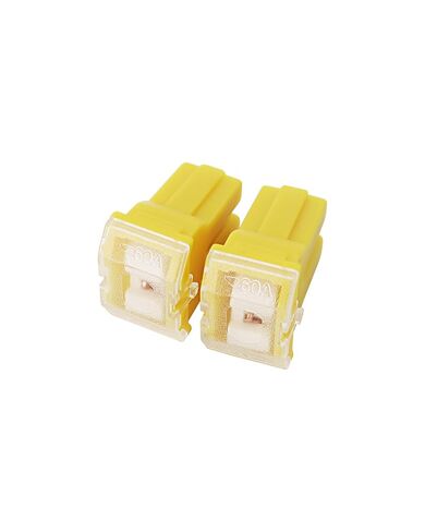 2PCS 60 Amp Fuse Yellow, Replace for 927-3060 9273060 MU840018 82211FC160 90982-08218, FLF-60 Plug Cartridge Fuse Compatible with Toyota Subaru Ford Mitsubishi etc Vehicles (60 AMP) in Saudi Arabia