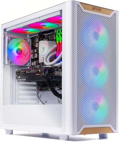 Skytech Gaming Nebula 2 Gaming PC, AMD Ryzen 5 5500 3.6GHz, NVIDIA RTX 5050 8GB, 1TB NVMe SSD, 16GB DDR4 RAM 3200, 650W Gold PSU, Wi-Fi, Win 11, Desktop in Saudi Arabia