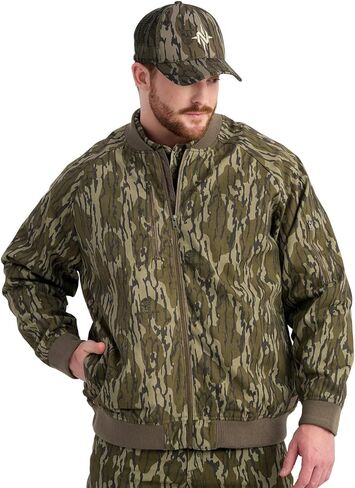 Nomad Mens Rub Line Bomber Jacket, Insulated, Water-Resistant, Quiet Hunting Outerwear Coat, Mossy Oak in Saudi Arabia