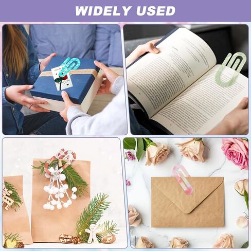 30 حزمة من مشابك ورق الأكريليك الفارغة، 4 × 2 مشابك ورق ضخمة لنقل الحرارة بتصميم DIY، إشارات مرجعية من الأكريليك للمدرسة، المكتب، المنزل، هدية in Kuwait
