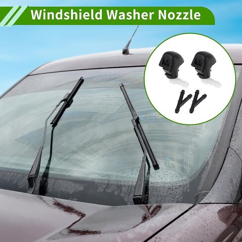 Windshield Washer Nozzle for Honda Odyssey 2011-2017 Black,White Front Windshield Spray Nozzles Wiper Spray Washer Jet Plastic 1 Set in Saudi Arabia