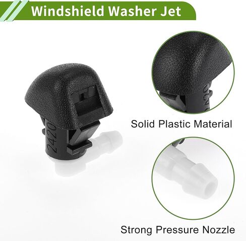 Windshield Washer Nozzle for Honda Odyssey 2011-2017 Black,White Front Windshield Spray Nozzles Wiper Spray Washer Jet Plastic 1 Set in Saudi Arabia