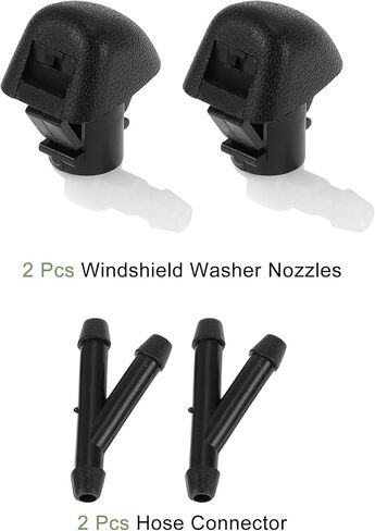 Windshield Washer Nozzle for Honda Odyssey 2011-2017 Black,White Front Windshield Spray Nozzles Wiper Spray Washer Jet Plastic 1 Set in Saudi Arabia