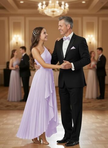 Satin Junior Bridesmaid Dress One Shoulder Flower Girl Dress for Wedding High-Low Formal Girls Dresses with Slit in Saudi Arabia