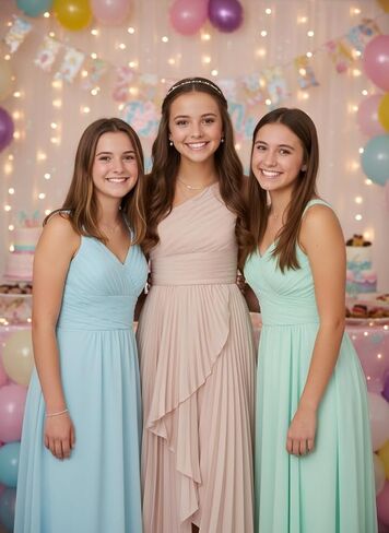 Satin Junior Bridesmaid Dress One Shoulder Flower Girl Dress for Wedding High-Low Formal Girls Dresses with Slit in Saudi Arabia