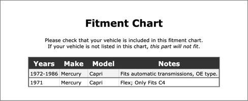 Front OR Intermediate Automatic Transmission Band Compatible With Mercury Capri 1986 1985 1984 1983 1982 1981 1980 1979 1978 1977 1976 1975 1974 1973 1972 1971 P-4287456 in Saudi Arabia