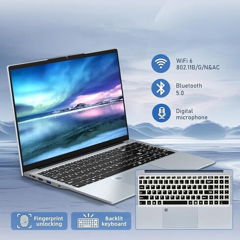 Gaming Laptop, 15.6 inch Laptop i5 Processor （up to 3.60 GHz）, 24GB DDR3 512GB SSD, Full HD 1920X1200 Display, 180 Angle Opening, WiFi 5,HDMI,win 11 pro,gaming computer,notebook gamer,laptops,lap top in Kuwait