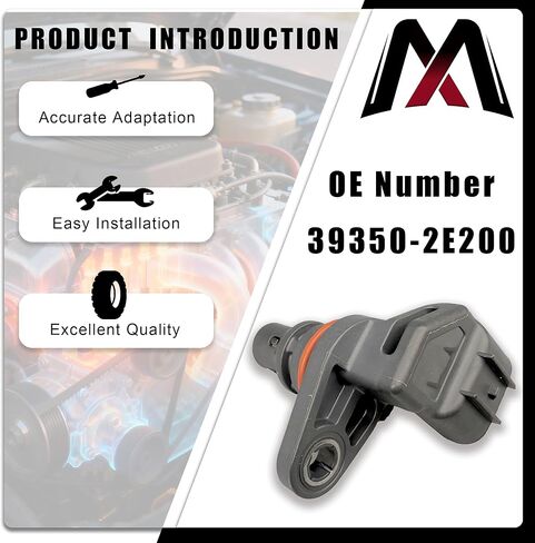 39350-2E200 2 قطعة مستشعر موضع عمود الحدبات للمحرك متوافق مع Hyundai Elantra Gt Kona Veloster&Kia Forte Forte5 Seltos Soul 2016 2017 2018 2019 2020 2021 2022 2023 يستبدل PC1141,5S15066 in Kuwait